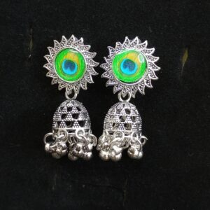 royal peacock jhumki
