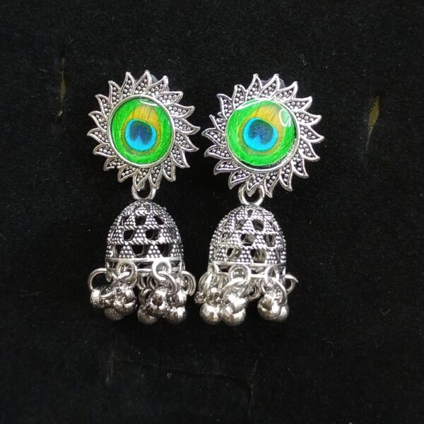 royal peacock jhumki