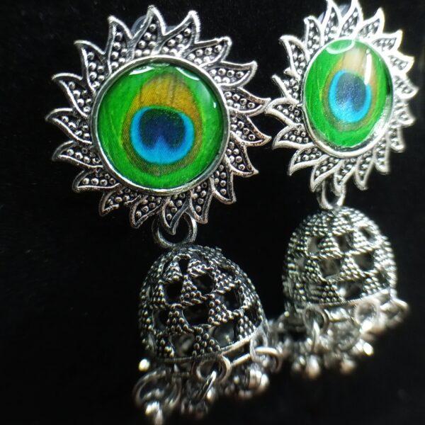 royal peacock jhumki
