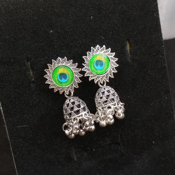 royal peacock jhumki
