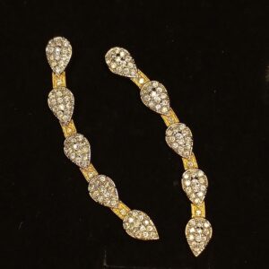 golden leaves earcuffs