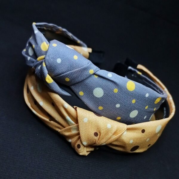 polka dots knot headband