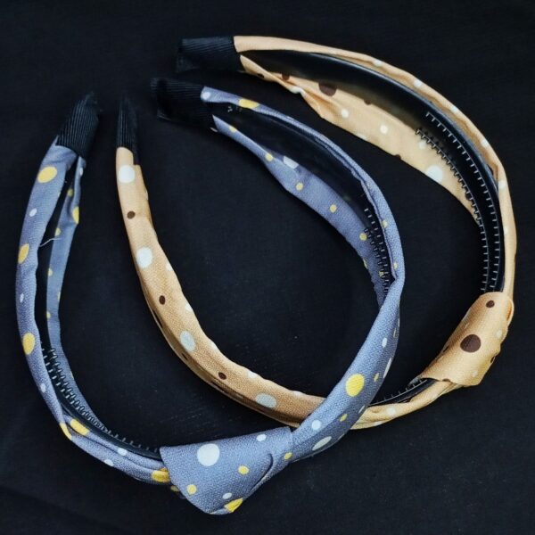 polka dots knot headband
