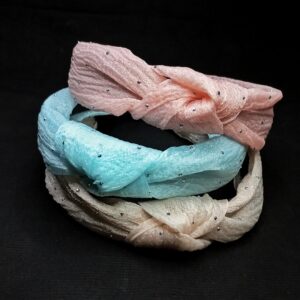 rhinestones studded knot headband
