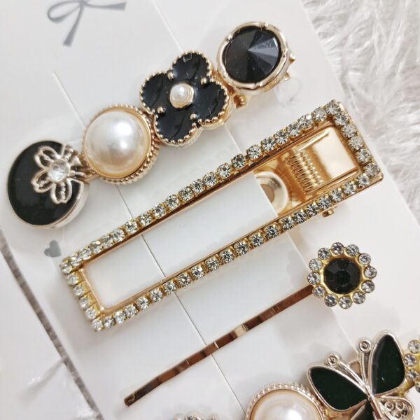 pack of 5 embelisshed korean hair pins