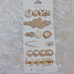 pack of 6 embelisshed korean hair pins