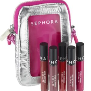 Sephora Moving Lights Cream Lip Stain Set with Pouch