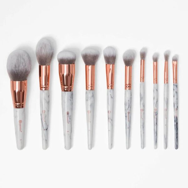 BH cosmetics Marble Luxe - 10 Piece Brush Set - Let's Glamorize