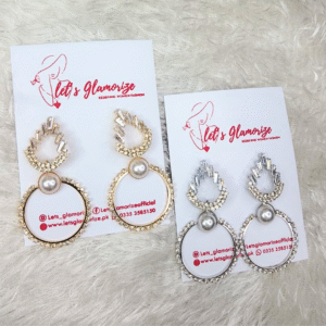 pearlescent sparkle earrings
