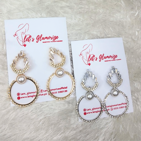 pearlescent sparkle earrings