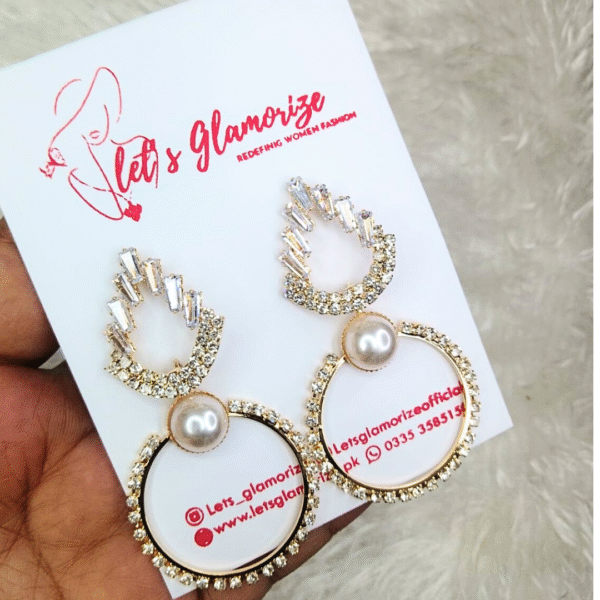 pearlescent sparkle earrings