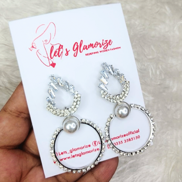 pearlescent sparkle earrings