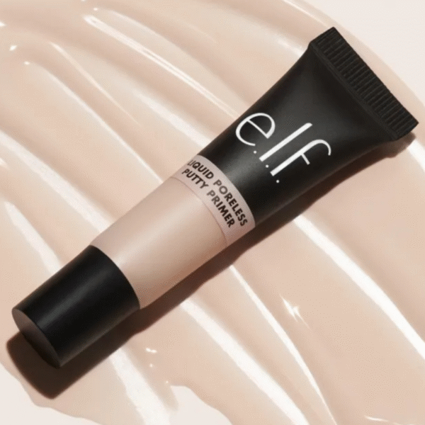"e.l.f. Liquid Poreless Putty Primer 5ml in soft pink squeeze tube"