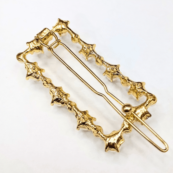 KOREAN STYLE PEARLS STUDDED GOLDEN HAIR PINS (pack of 2) - Let's Glamorize