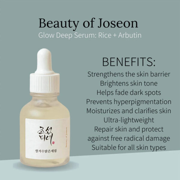 beauty of joseon glow deep serum: rice+alpha arbutin 30ml