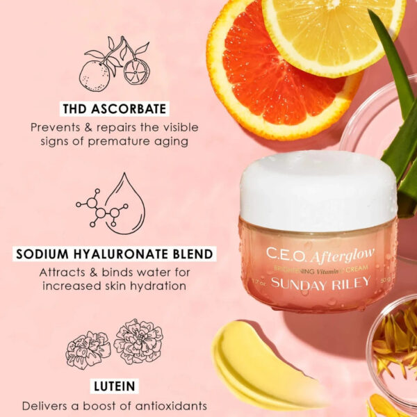sunday riley c.e.o. afterglow brightening vitamin c gel cream 8g