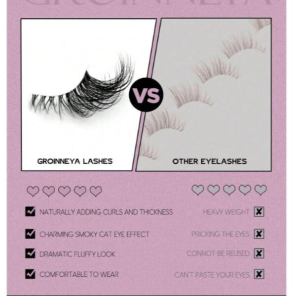 shein 10 pairs half lashes clear band eyelashes cat eye false eyelashes short soft 3d faux mink eyelashes soft natural makeup