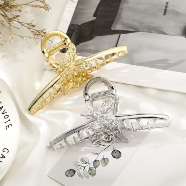 korean style butterfly metal hair claw