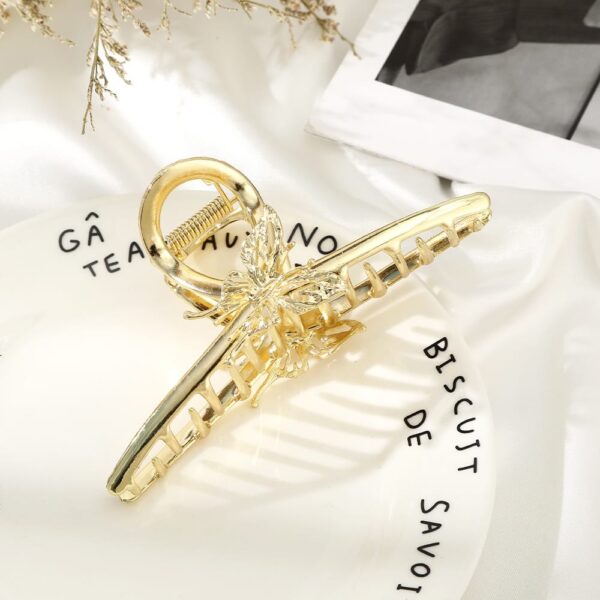 korean style butterfly metal hair claw
