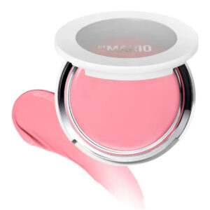 "Makeup by Mario Soft Pop Plumping Cream Blush Veil Pinch Me Pink shade for a fresh, radiant look."
