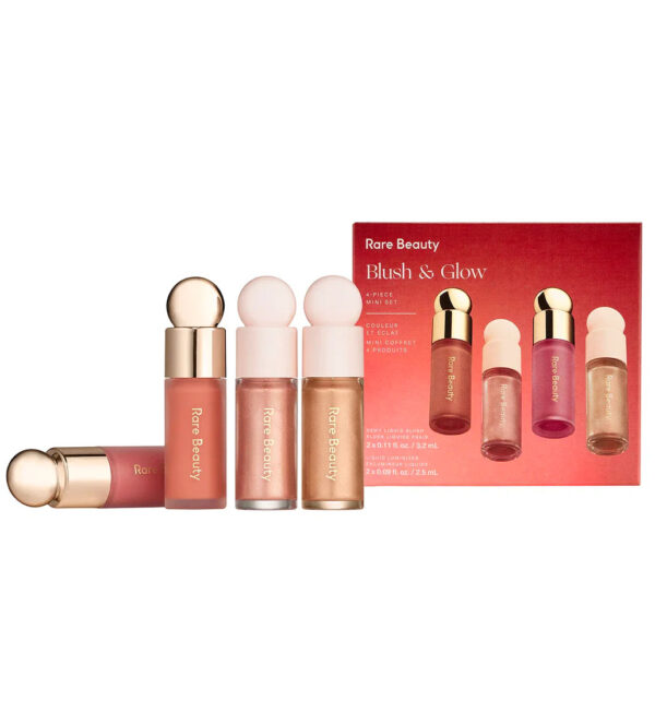 Rare Beauty Mini Blush & Glow 4-Piece Set Packaging