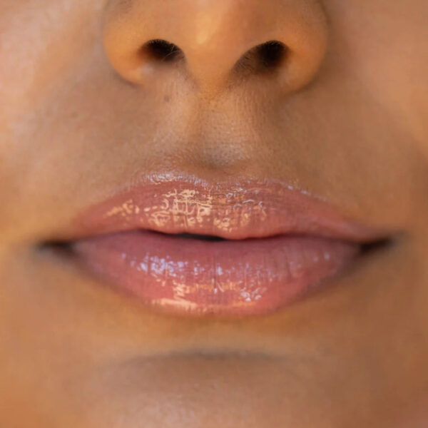 "Tower 28 Pistachio Nude Pink ShineOn Milky Lip Jelly with natural shine and soft texture"