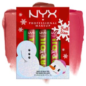 nyx professional makeup fat oil slick click trio set | lightweight buildable pigmented balm | 3 shades