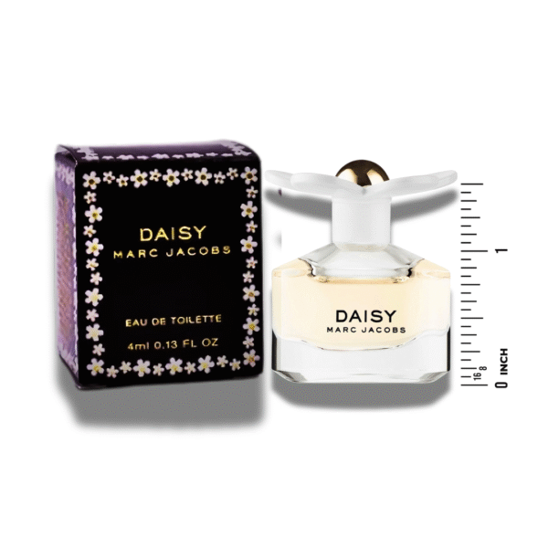 Marc Jacobs Daisy 4ml Miniature Perfume Coffret - A luxurious gift set featuring mini travel-friendly bottles of the iconic Daisy fragrances with floral, fresh, and fruity notes, displayed in elegant packaging