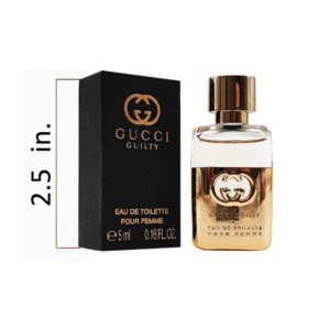 Gucci Guilty 5ml Eau de Parfum - A luxurious unisex miniature perfume in a compact travel-friendly design, perfect for gifting or personal use.