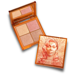 "Close-up of HUDA BEAUTY Glow Obsessions Palette Shades & Pigment"
