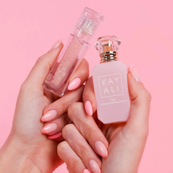 "KAYALI Yummy Kiss Set with Yum Marshmallow Perfume and Faux Filler Gloss"