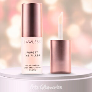 "Close-up of LAWLESS Mini Lip Plumper Gloss for smooth and hydrated lips."
