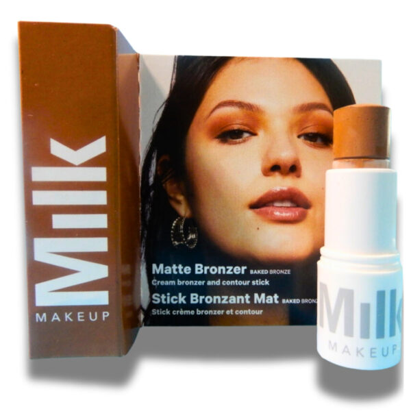 "Close-up of Milk Makeup Baked Bronzer - Creamy, blendable formula for contouring."