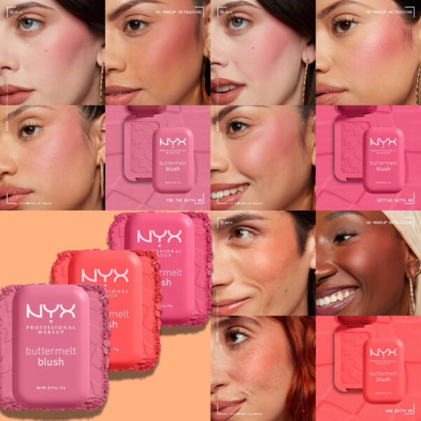 nyx professional makeup buttermelt blush lightweight creamy blush for a natural glow