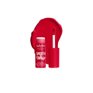 "NYX Smooth Whip Blurring Matte Mini Lip Cream in Cherry Crème, 1.6ml packaging."
