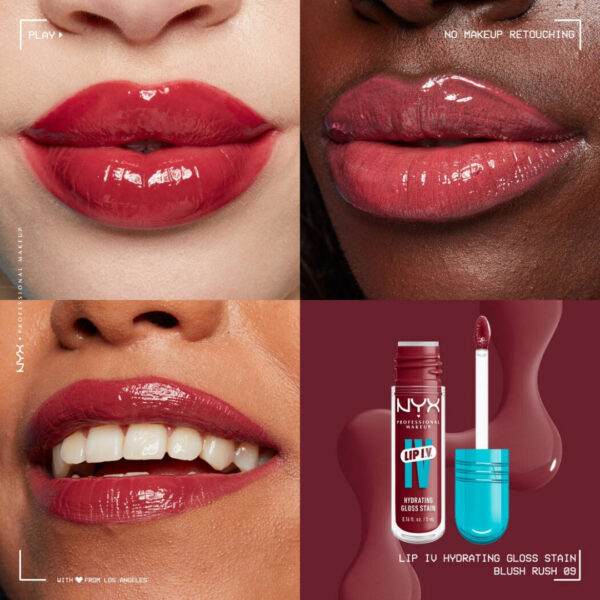 "NYX Lip I.V. Hydrating Lip Gloss Stain – High Shine & Moisturizing Formula"