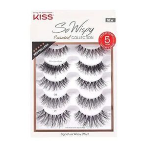 Kiss Lash So Wispy Curated Collection 5-Pairs Let's Glamorize