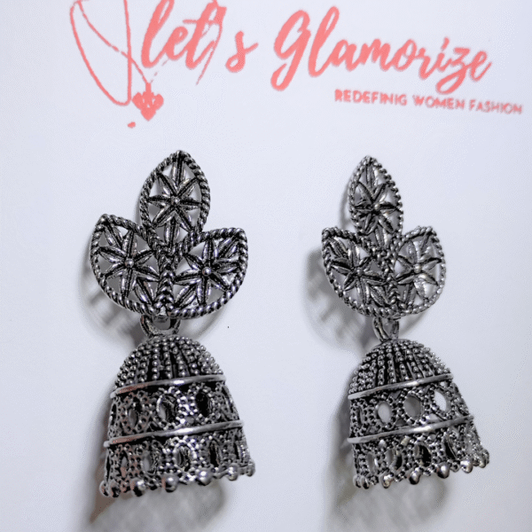 majestic floral jhumkas