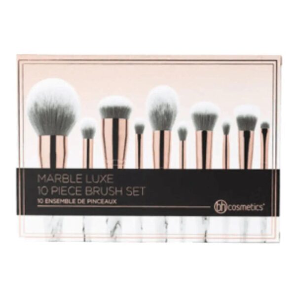 BH cosmetics Marble Luxe - 10 Piece Brush Set - Let's Glamorize