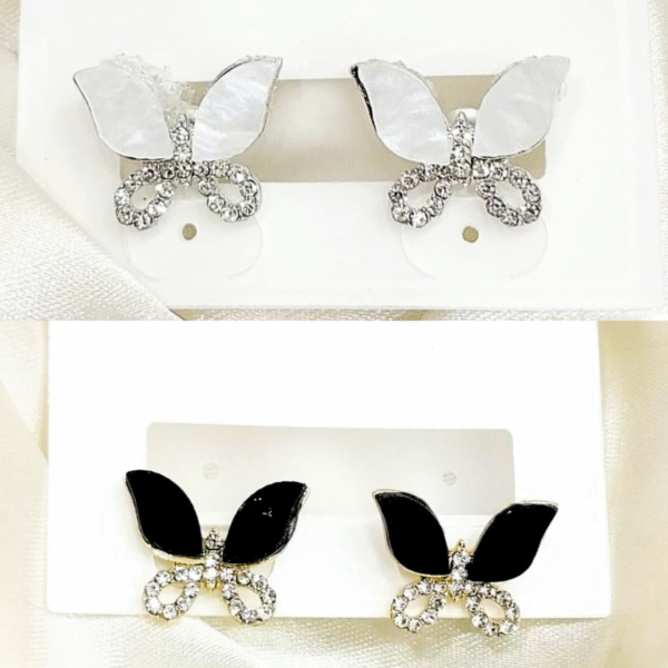 BUTTERFLY ZIRCON STUDS - Image 3
