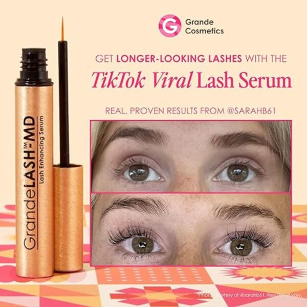 GrandeLASH eyelash growth serum mini size on white background