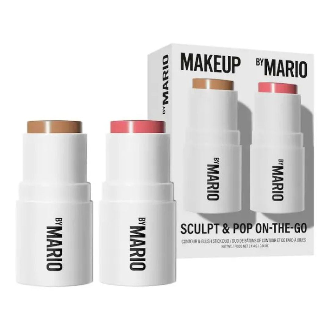 Makeup by Mario Sculpt & Pop On-The-Go Duo – Mini Contour and Blush Set