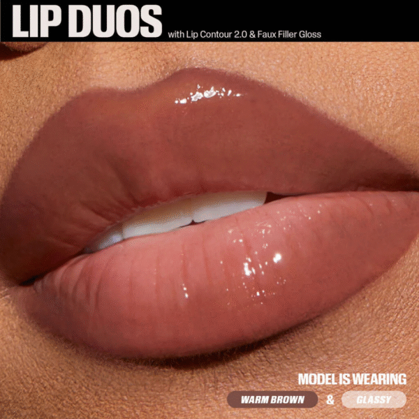 "Close-up of Huda Beauty Habibti Mini Lip Kit with festive Ramadan theme"