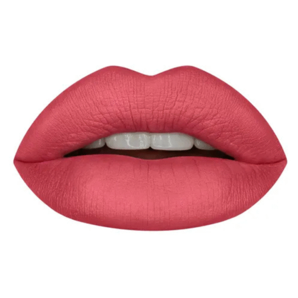Close-up of Huda Beauty lipstick bullet texture