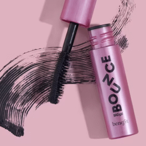 Open Benefit BADgal BounceFULLER mascara with wand showing fluffy bristles

