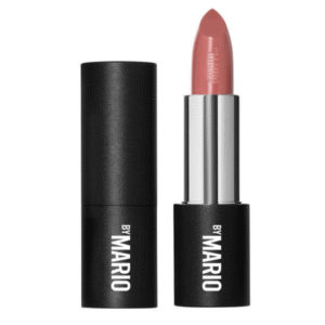 "Makeup by Mario SuperSatin Lipstick in Bronx Baby shade with satin nude beige finish"

