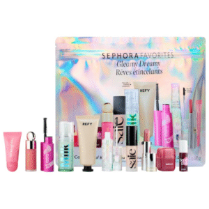 "Sephora Favorites Gleamy Dreamy Makeup Value Set with full-size and mini products"

