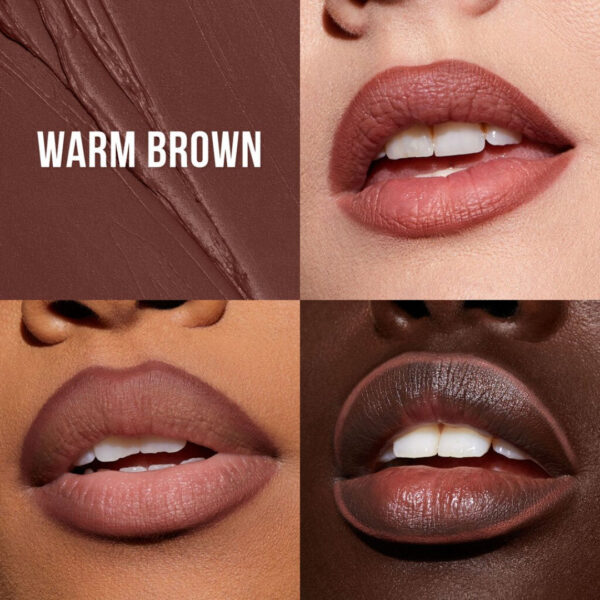 HUDA BEAUTY Lip Contour 2.0 Automatic Matte Lip Pencil in Warm Brown (mini size) - 0.3 g/ 0.01 oz - Image 5