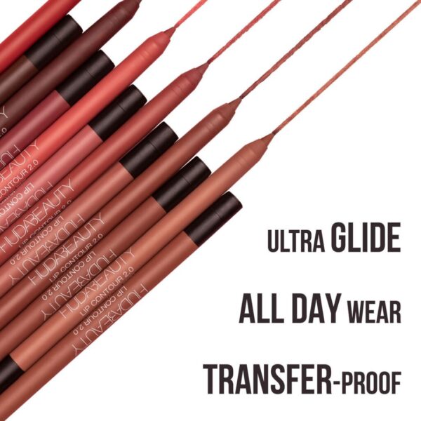 HUDA BEAUTY Lip Contour 2.0 Automatic Matte Lip Pencil in Warm Brown (mini size) - 0.3 g/ 0.01 oz - Image 4