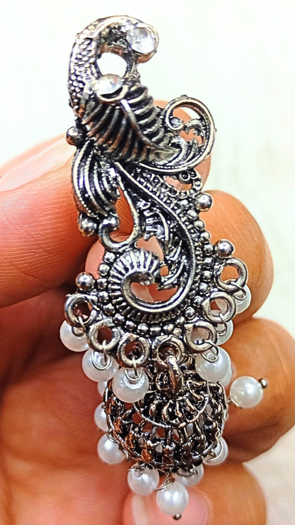 Desi jhumki lashkara (Oxidized) - Image 3